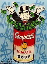 Alec Monopoly Classic Poster 20 - 50x70cm Canvas - Multi-color