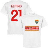 Noord Macedonië Elmas Team T-Shirt - Wit - L