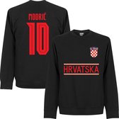 Kroatië Modric 10 Team Sweater 2021-2022 - Zwart - 3XL