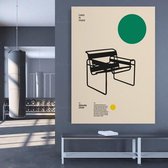 Wassily Chair Poster - 60x80cm Canvas - Multi-color
