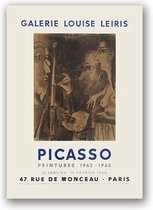 Vintage Pablo Picasso Exhibition Poster 1 - 21x30cm Canvas - Multi-color