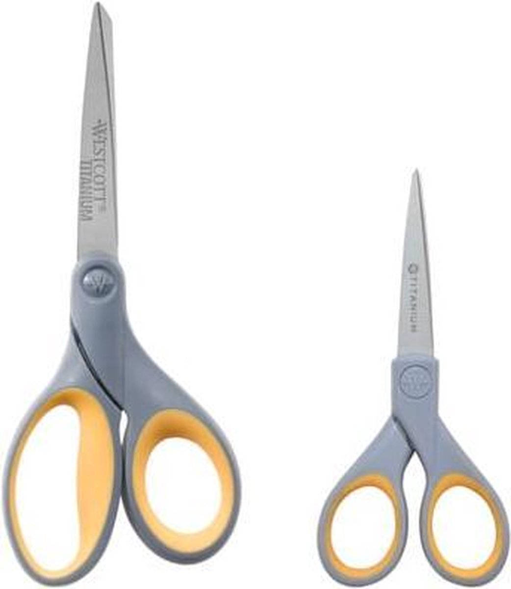 Westcott Scharenset 13/18 Cm Titanium/rvs Zilver/geel/grijs