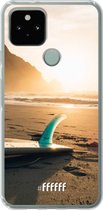 6F hoesje - geschikt voor Google Pixel 5 -  Transparant TPU Case - Sunset Surf #ffffff
