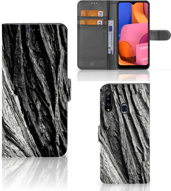Flip Housse Étui Samsung Galaxy A20s Coque Écorce