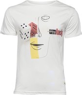 Biggdesign Faces Lucky - Heren T Shirt - Korte Mouw - Maat XL