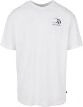 Heren T-Shirt Big Wave Tee wit