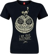 Disney The Nightmare Before Christmas Dames Tshirt -XL- I Am Your Nightmare Zwart