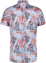 A Fish Named Fred korte mouwen shirt bloemen