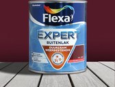 Flexa Expert Buitenlak Hoogglans Ral 3005 Wijnrood - Lakverf - Dekkend - Buiten - Terpentine basis - Hoogglans