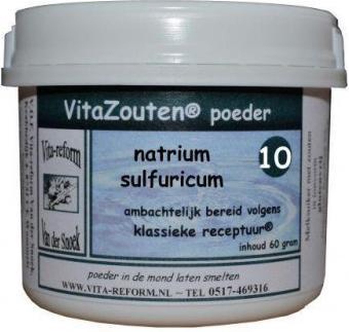 Vitazouten Natrium sulfuricum poeder Nr. 10 60 gram