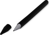 kwmobile hoesje voor styluspen voor Microsoft Surface Pen - siliconenhoes voor tablet pen - zwart