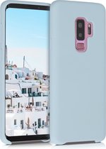 kwmobile telefoonhoesje voor Samsung Galaxy S9 Plus - Hoesje met siliconen coating - Smartphone case in mat lichtblauw