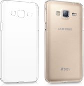 kwmobile hoesje compatibel met Samsung Galaxy J3 (2016) DUOS - Back cover voor smartphone - Telefoonhoesje in transparant