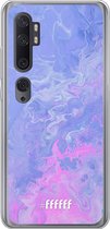Xiaomi Mi Note 10 Hoesje Transparant TPU Case - Purple and Pink Water #ffffff