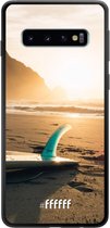 Samsung Galaxy S10 Hoesje TPU Case - Sunset Surf #ffffff