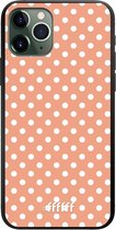 iPhone 11 Pro Hoesje TPU Case - Peachy Dots #ffffff