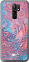 Xiaomi Redmi 9 Hoesje Transparant TPU Case - Corundum Pool #ffffff