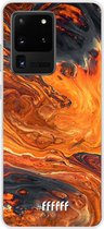 Samsung Galaxy S20 Ultra Hoesje Transparant TPU Case - Magma River #ffffff