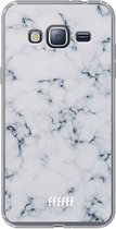 Samsung Galaxy J3 (2016) Hoesje Transparant TPU Case - Classic Marble #ffffff