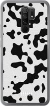 Xiaomi Redmi 9 Hoesje Transparant TPU Case - Dalmation Print #ffffff