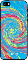 iPhone 5s Hoesje TPU Case - Swirl Tie Dye #ffffff