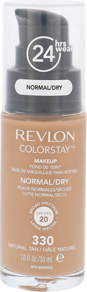 Goedkoopste Revlon Colorstay Foundation With Pump - 330 Natural Tan (Dry Skin