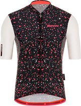 Santini Fietsshirt Korte mouwen Zwart Heren - Delta Pietra S/S Jersey Black - 3XL
