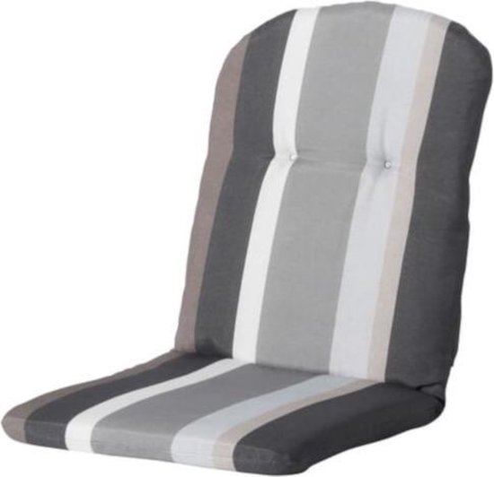 Madison Tuinkussen - Kuip Hoog - Stripe Grey - 45x96 - Grijs