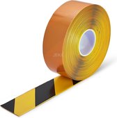PermaStripe waarschuwingstape Geel & Zwart 75 mm x 3000 cm x