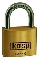 Kasp K12530 Hangslot 30 mm Verschillend sluitend Goud-geel Sleutelslot