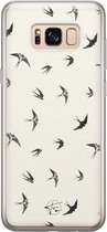 Samsung Galaxy S8 siliconen hoesje - Vogels / Birds - Soft Case Telefoonhoesje - Beige - Print