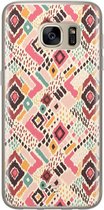 Samsung Galaxy S7 siliconen hoesje - Boho vibes - Soft Case Telefoonhoesje - Multi - Print