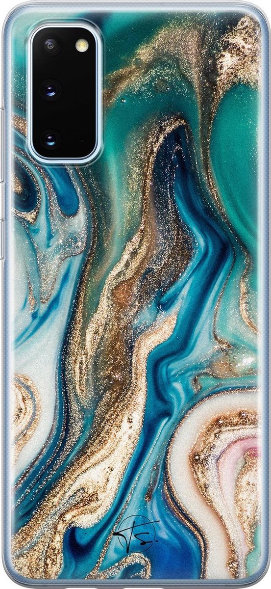 Samsung Galaxy S20 siliconen hoesje - Magic marble - Soft Case Telefoonhoesje - Multi - Marmer