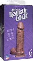 The Realistic Cock - 6 Inch - Mullato - Realistic Dildos