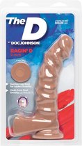 The D - Ragin' D with Balls - 9 Inch - Caramel - Realistic Dildos