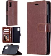 Portemonnee Book Case Hoesje Geschikt voor: Samsung Galaxy S20 FE 5G bruin