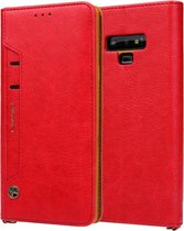 Voor Galaxy Note9 CMai2 Kaka-serie Litchi Texture horizontale flip lederen tas met houder en kaartsleuven (rood)