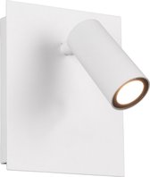 LED Tuinverlichting - Wandlamp Buitenlamp - Trion Sonei - 3W - Warm Wit 3000K - 1-lichts - Vierkant - Mat Wit - Aluminium - BES LED