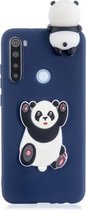 Voor Geschikt voor Xiaomi Redmi Note 8T schokbestendig 3D liggend Cartoon TPU beschermhoes (Panda)