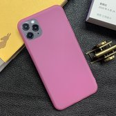 Schokbestendig Frosted TPU transparant beschermhoesje voor iPhone 12 Pro Max (roze)
