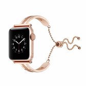 Voor Apple Watch 3/2/1 Generatie 42 mm universele rosÃ©gouden roestvrijstalen armband (rosÃ©goud)