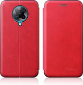 Voor Geschikt voor Xiaomi Redmi K30 Pro / Redmi K30 Pro Zoom Poco F2 Pro GeÃ¯ntegreerde elektriciteit Drukken op Retro textuur Magnetische TPU + PU lederen tas met kaartsleuf en ho