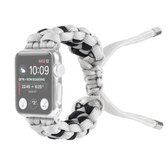 Gevlochten Paraplukoord Horlogebandje Voor Apple Watch Series 6 & SE & 5 & 4 44mm / 3 & 2 & 1 42mm (Grijs)
