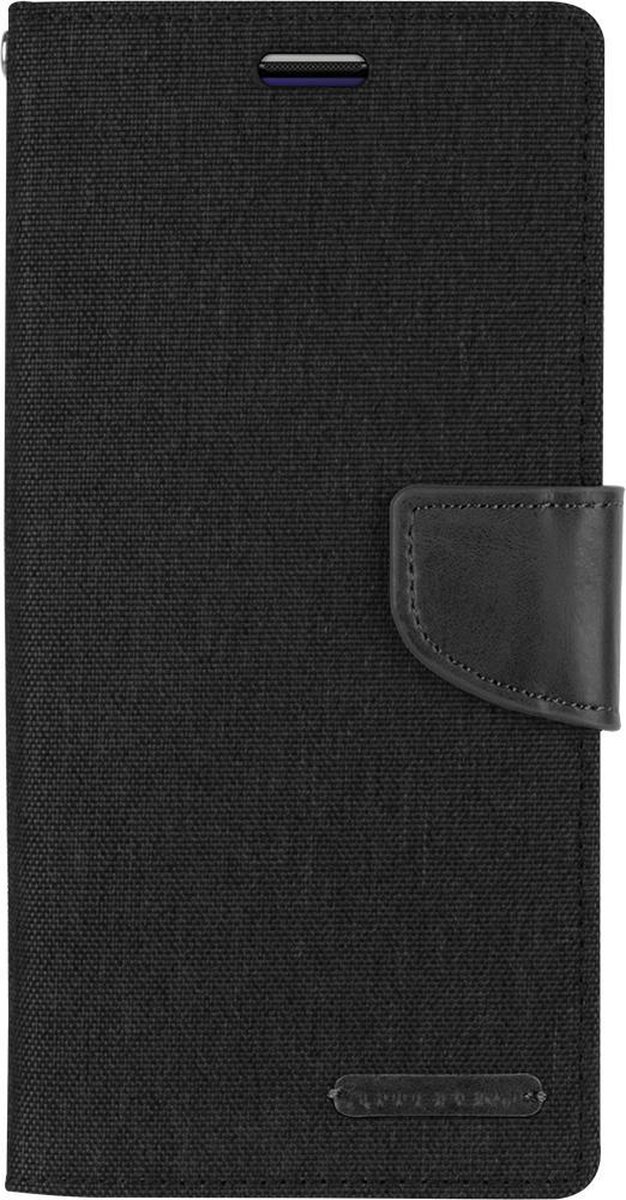 Samsung Galaxy S20 Ultra Hoesje - Mercury Canvas Diary Wallet Case - Hoesje met Pasjeshouder - Zwart