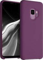 kwmobile telefoonhoesje voor Samsung Galaxy S9 - Hoesje met siliconen coating - Smartphone case in magenta-lila
