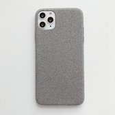 Voor iPhone 11 Fabric Style TPU Protective Shell (grijs)