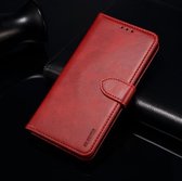 Voor Huawei Nova 3i GUSSIM Zakelijke stijl horizontale flip lederen tas met houder & kaartsleuven en portemonnee (rood)