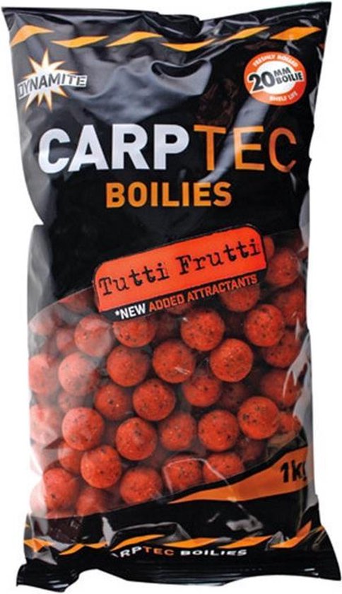 Bouillettes Carptec Tutti Frutti Dynamite Baits - 1.8 Kg - Diamètre 20 Mm - Appât Carpe Fruité