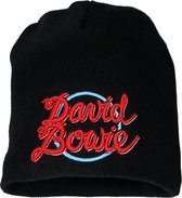 David Bowie World Tour 1978 Beanie Muts Zwart - Officiële Merchandise