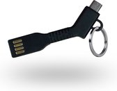 Azuri USB Sync- and charge cable - key - micro USB connector - noir
